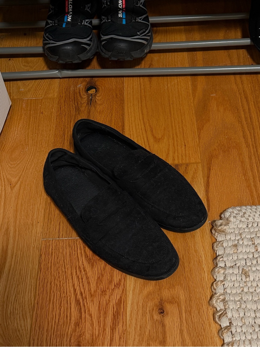 Black Suede Loafers - Classic Slip-On Style